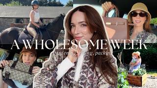 A Week in the Irish Countryside — Cottage garden updates, Riding lessons & Packing for South Africa