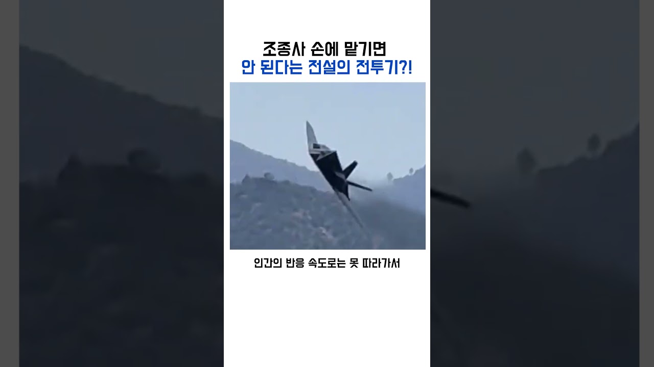 조종사 손에 맡기면 안 된다는 전설의 전투기