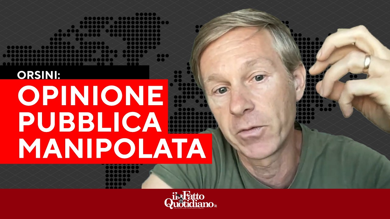 "Vi spiego come il governo manipola gli italiani": Orsini sulla guerra a Gaza