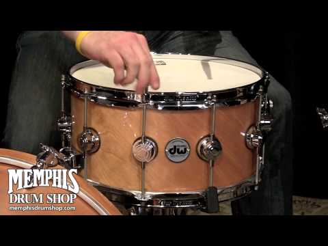 DW 14x7 Collector's Series Exotic Twisted Birch/Maple Snare Drum