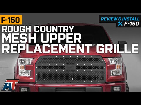 2015-2017 F150 Rough Country Mesh Upper Replacement Grille - Black Review & Install