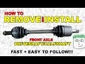 CV FRONT axle REMOVE and INSTALL Half shaft ...