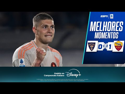 Gols e lances de Lecce x Roma