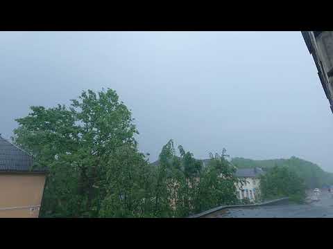 Pirmais negaiss 2022. gadā Jelgavā || First summer thunderstorm at Jelgava at year 2022.
