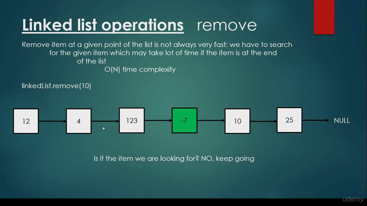 Algorithm and Data Structure in Python - 14 Linked list implementation III   remove