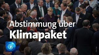 Bundestag stimmt über Klima-Paket ab