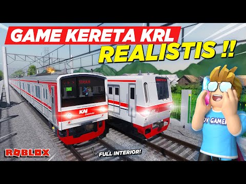 JADI MASINIS GAME KERETA KRL PALING REALISTIS DI ROBLOX !! REVIEW GAME KAI - Roblox Indonesia