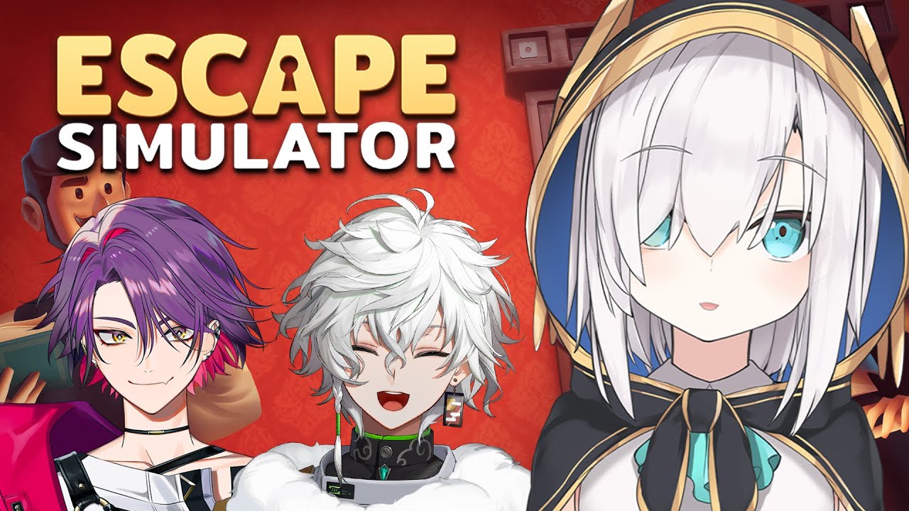 【Escape Simulator】頭脳明晰な３人で脱出ゲーム！このくらい余裕だよな！？【アルス・アルマル/渡会雲雀/叢雲カゲツ/にじさんじ】