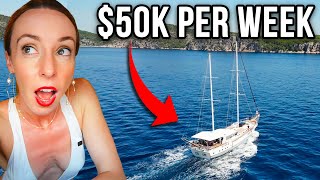 Living on a $3,000,000 yacht 😱