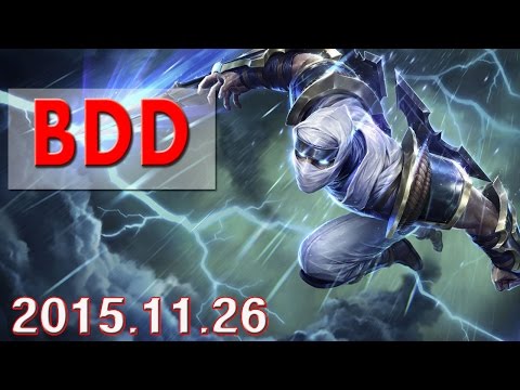 [LOL] BDD Zed in KOR Highlight. 2015.11.26 CJ Entus