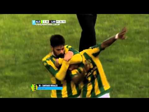 Gol de Rosales. Aldosivi 1 - Lanús 0. Fecha 27. Primera División 2015. FPT.