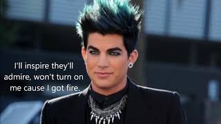 Pop Goes The Camera- Adam Lambert Lyric Video.