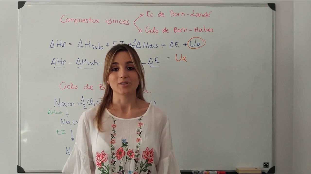 QUÍMICA. Ec. de BORN-LANDÉ y ciclo de BORN-HABER (teoría)