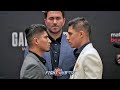 INTENSE! MIKEY GARCIA & JESSIE VARGAS SHARE DEATH STARES IN FINAL PRESS CONFERENCE FACE OFF