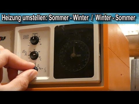 Heizung auf Winterbetrieb umstellen und wieder auf Sommerbetrieb einstellen – Anleitung Wolf