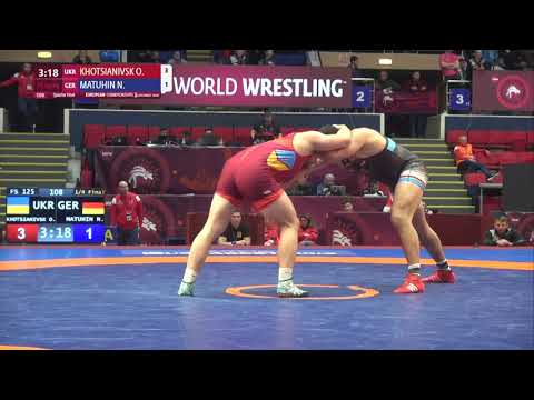 1/4 FS - 125 kg: O. KHOTSIANIVSK (UKR) v. N. MATUHIN (GER)