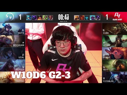 TT vs RA - Game 3 | Week 10 Day 6 LPL Summer 2022 | TT vs Rare Atom G3