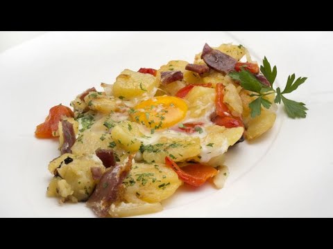 Patatas, pimientos y huevos - Karlos Arguiñano