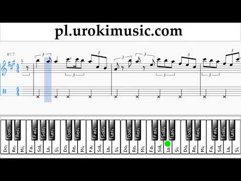 Nauka Gry Na Fortepianie (prawa ręka) Fall Out Boy - Heaven's Gate Nuty Poradnik um-ih463