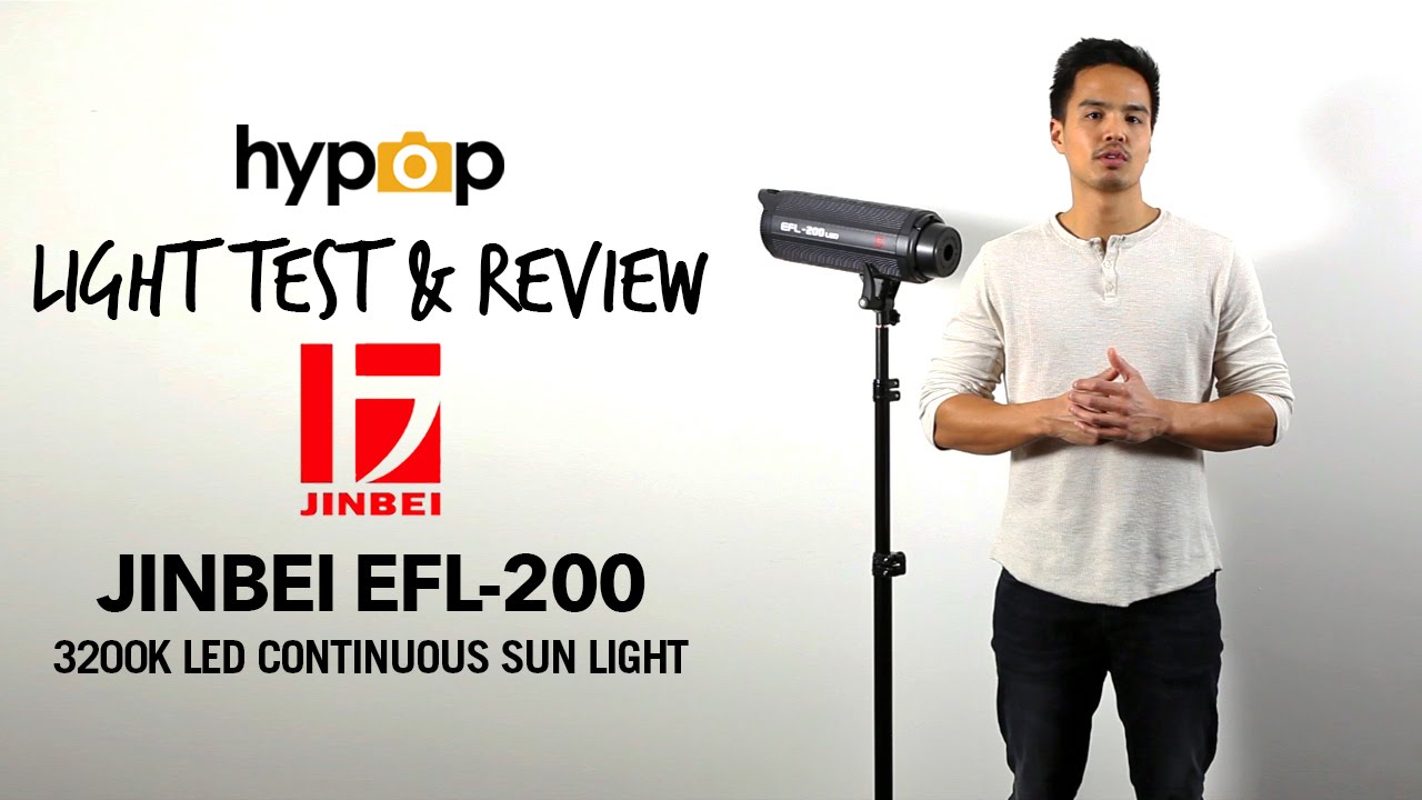Jinbei EFL-200 Sun Light LED vs Fresnel Lighting Comparison and Review