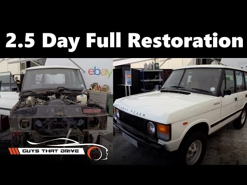 Rapid Range Rover Classic Restoration | Silverstone Classic | GTD Vlog