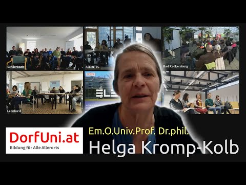 Helga Kromp Kolb - Vortrag im Rahmen des DorfUni-Openings am 7  März 2020 aus dem Elevate Center G