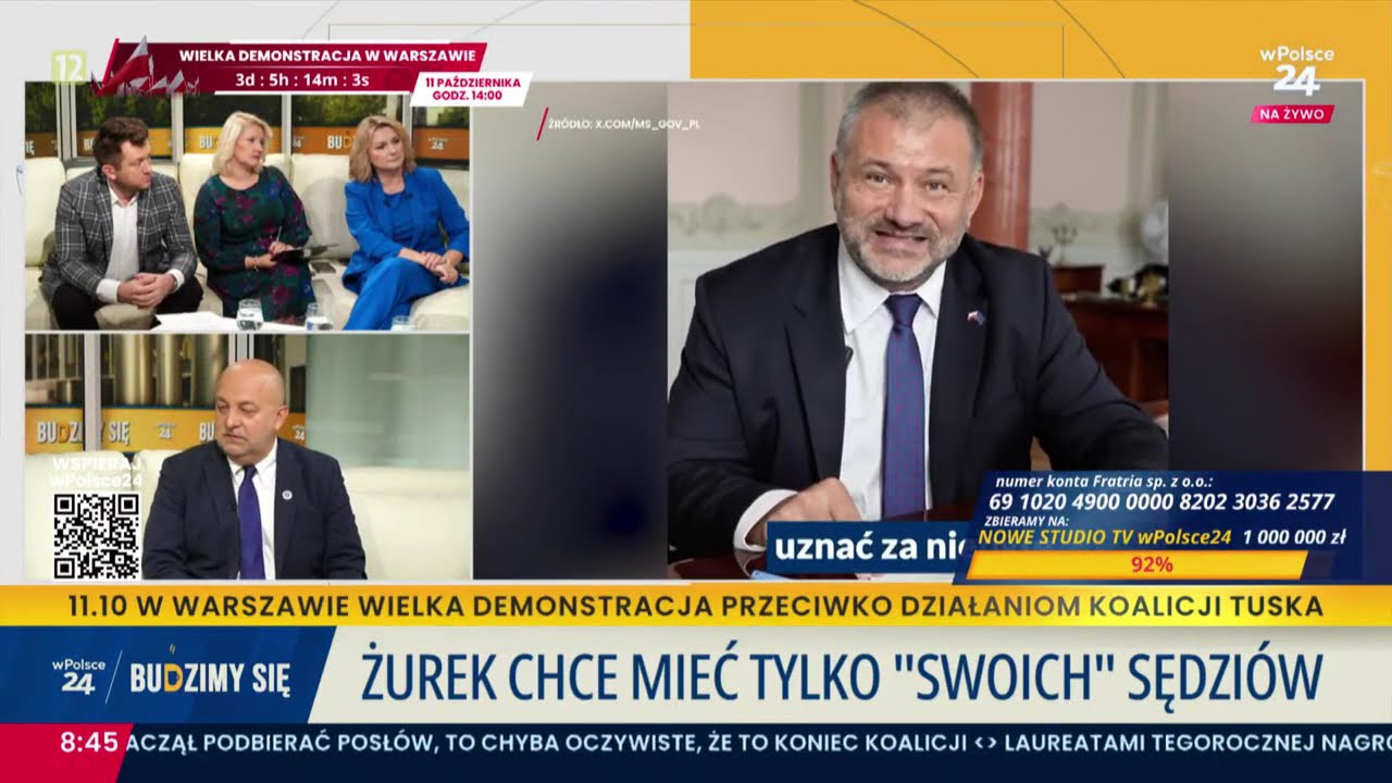 "Co wyprawia Waldek Żurek?" - komentuje Łukasz Piebiak
