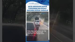 Kesal Disalip, Pengemudi Xenia Todongkan Pisau hingga Lempari Bus Pakai Batu, Berujung Dipolisikan