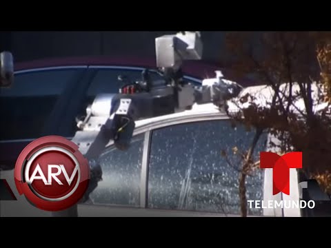 Robot lanza gases lacrimógenos y ayuda a policías a capturar a sospechoso | Al Rojo Vivo | Telemundo