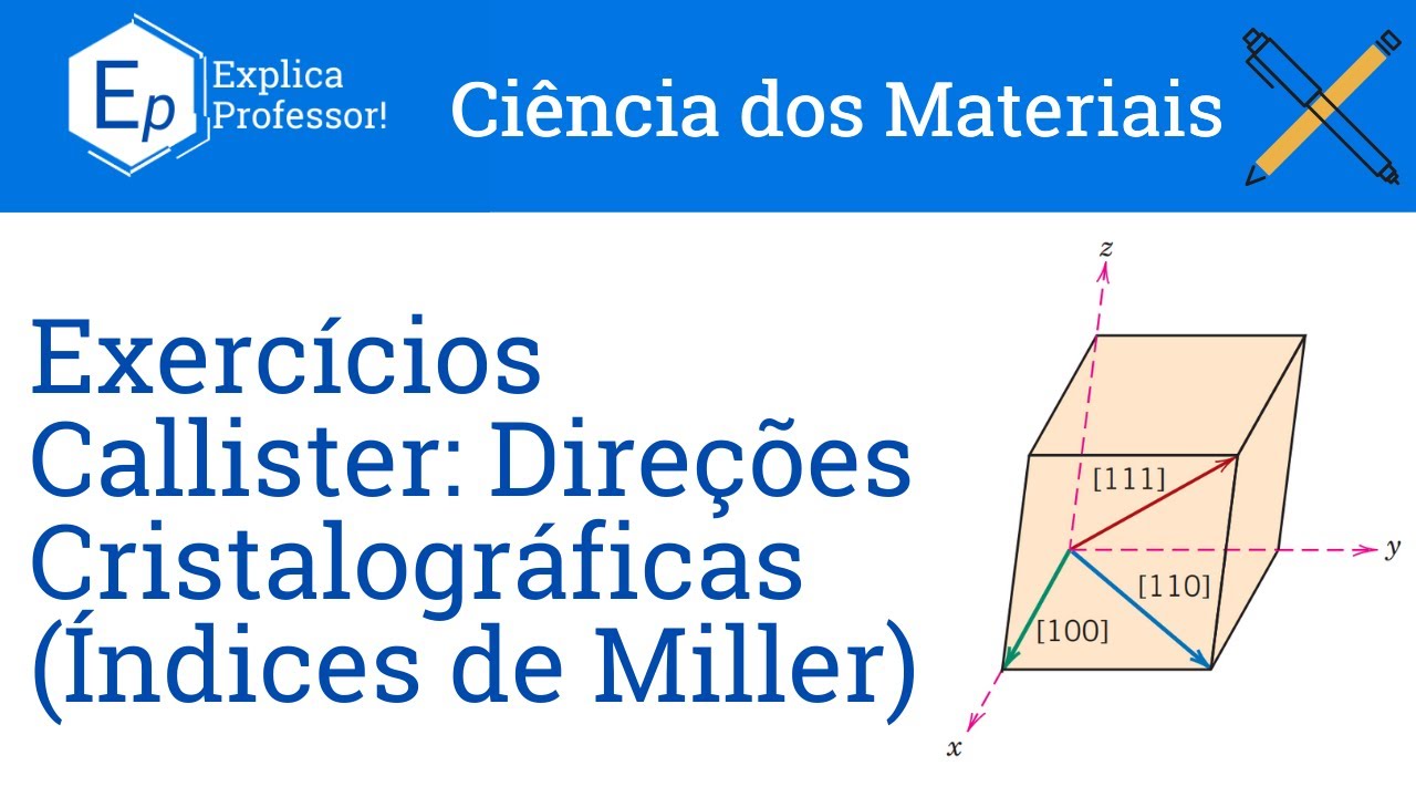 Direções Cristalográficas (Índices de Miller)  - Exercícios Resolvidos Callister (15)