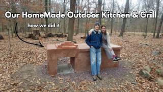 We Built this Outdoor Grill & Kitchen in our Backyard