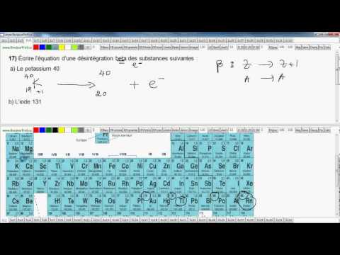 Secondaire 4 Québec science ST, STE, SCP-4010-2: reaction radioactive de desintegration