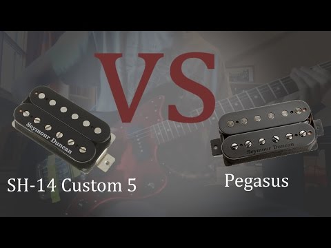 Seymour Duncan PEGASUS vs SH-14 CUSTOM 5 | Bridge Guitar Pickup Comparison