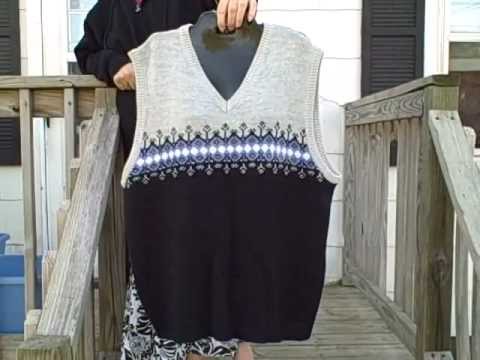 Sleevless v neck sweater