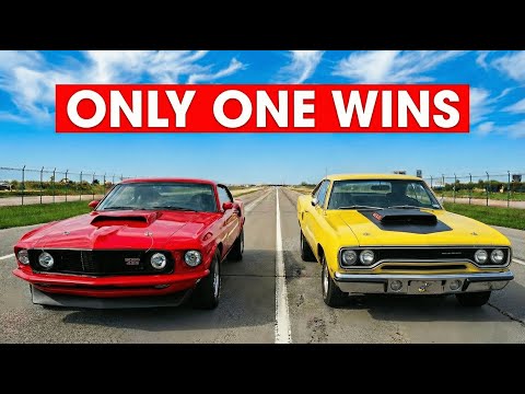 Boss 429 vs 440 Six Pack Drag Racing Showdown!