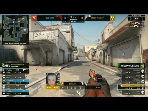 ZywOo 1v5 for Faze clan vitality