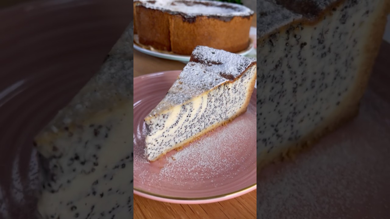 Mohn-Vanille Käsekuchen #baking #cheesecake #recipe