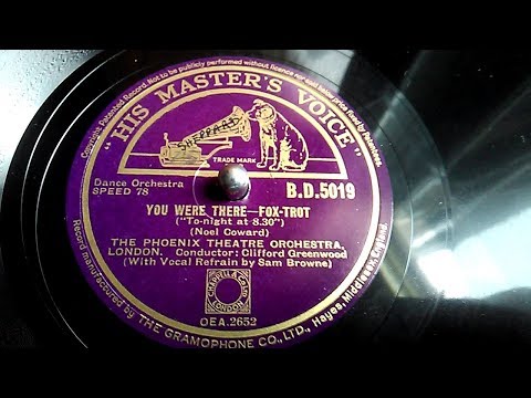 Phoenix Theatre Orchestra, with Sam Browne - "You were there" (1935)