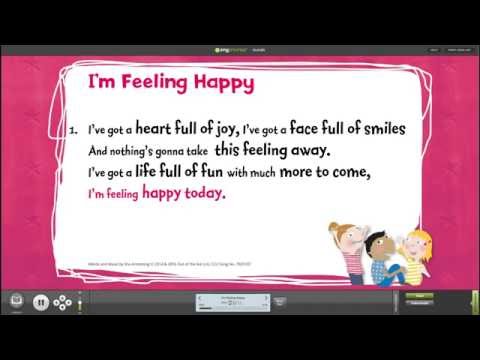 Assembly Song, Out of the Ark – I’m Feeling Happy - Words on Screen from SING A Joyful Assembly