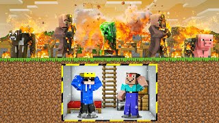 Download lagu We Created BUNKER to Survive HOT WEATHER in Minecraft mp3 Download lagu We Created BUNKER to Survive HOT WEATHER in Minecraft mp3