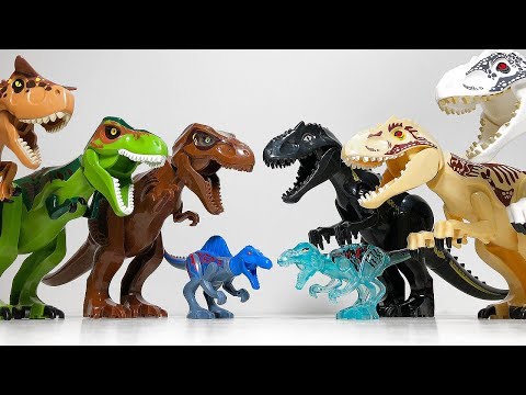 30 Fake Lego Dinosaur Toys - Jurassic World Fallen Kingdom Kingdom - Canotaurus Indoraptor T-Rex