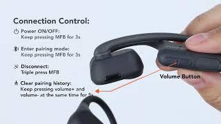 Nuroum OpenEar Pro 2 Bluetooth Headset OPENEAR PRO 2 B&H Photo