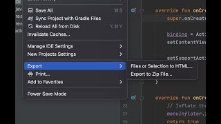 How to Export an Intellij Project to HTML or ZIP