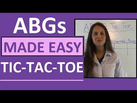 ABGs Made Easy for Nurses w/ Tic Tac Toe Method for Arterial Blood Gas Interpretation