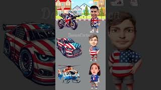 Everyone Drives Their Favorite Vehicle #english #shortsfeed #cartoons #funny #animation