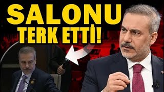 HAKAN FİDAN YÜZENE SÖYLEYİP SALONU TERK ETTİ!