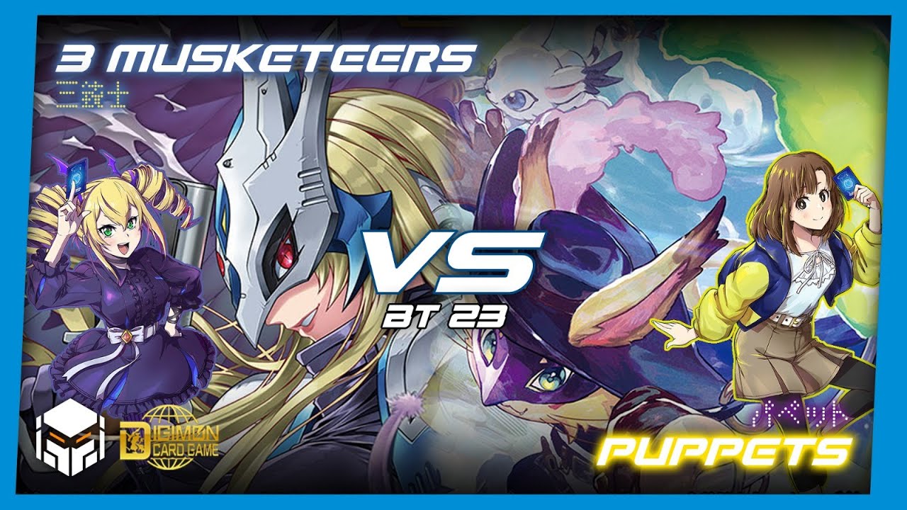 Three Musketeers vs Puppets [Digimon Card Game & TCG BT23]