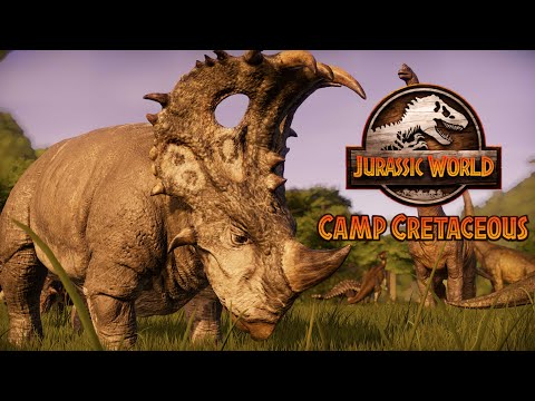 The CAMP CRETACEOUS Herbivore Herd || Jurassic World Evolution