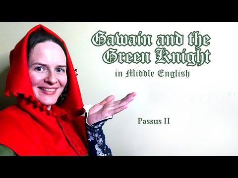 Gawain and the Green Knight in Middle English, Passus 2