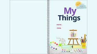 مطوية اشيائي (my things) الصف الثاني (الفصل الدراسي الثاني )